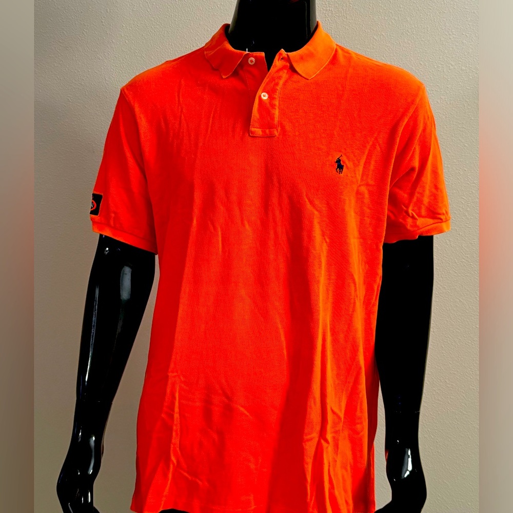 Orange Ralph Lauren US Open Tennis Polo Shirt
